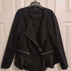 Lane Bryant Crop Peplum Jacket